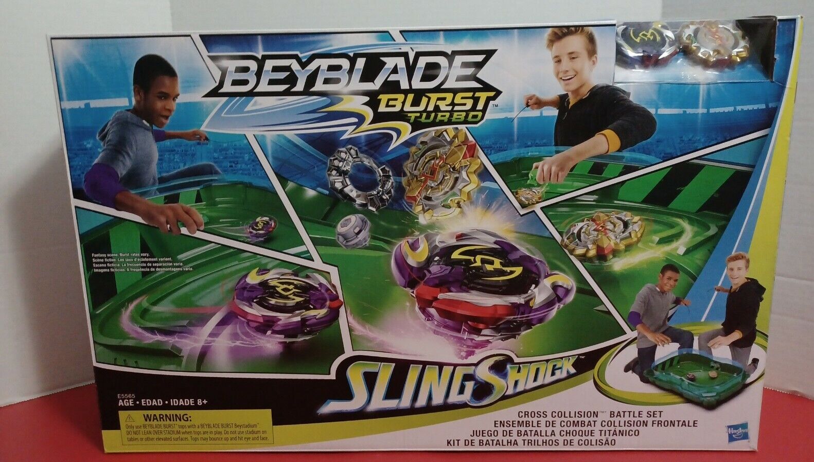 Beyblade Burst Turbo Slingshock Cross Collision Dual Battle Set w/ Astro Atremis