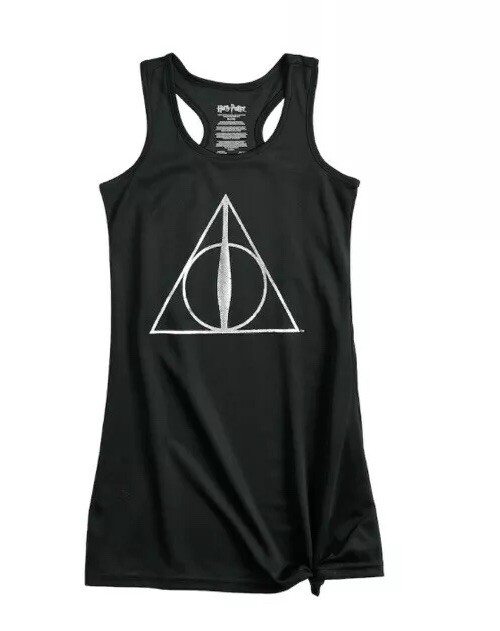 Nwt Girls Size 6/6x Harry Potter & The Deathly Hallows Mesh Knee Length Dorm