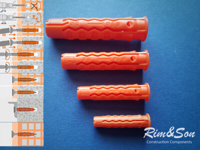 MUNGO MQ QUATRO Nylon Anchor Plugs 12x60 10x50 8x40 6x30