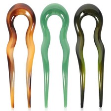 Hair Clip 3 French Hair Pins for French Pin Updo Tortoise Shell Hair Forks 2 ...