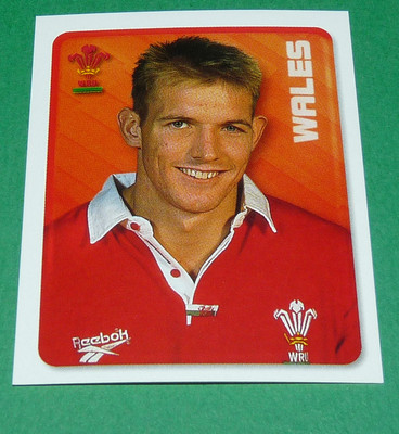 #169 JAMES WALES MERLIN IRB RUGBY WORLD CUP 1999 PANINI
