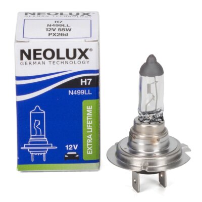 1x NEOLUX N499LL EXTRA LIFETIME Glühlampe Halogenlampe H7 12V 55W PX26d
