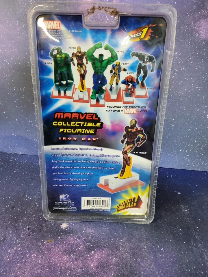 Iron Man - Figura de resina coleccionable Marvel de 7"" monograma serie 1 - TOTALMENTE NUEVA 2010 Foto 4 de 4