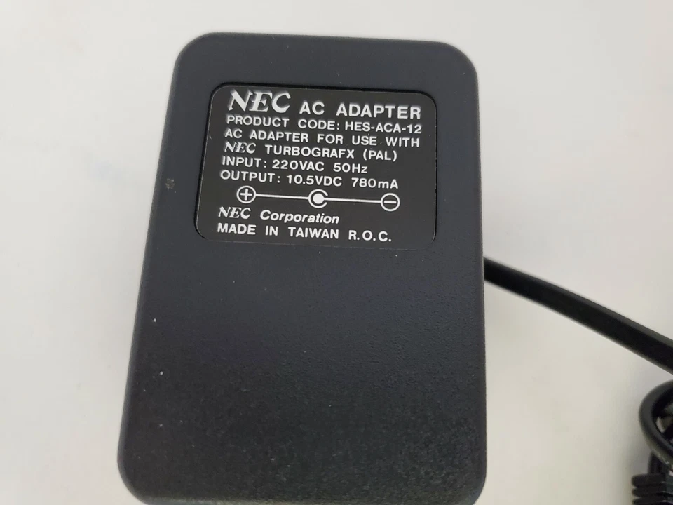 NEW Official NEC Turbo Grafx 16 AC Adapter HES-ACA-12 for 220V PAL console #V50 - Image 3 of 3