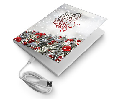 SoundGreets Weihnachten Audio Grußkarte - USB Kabel-Sound Datei (Mp3) bis 4 Min.