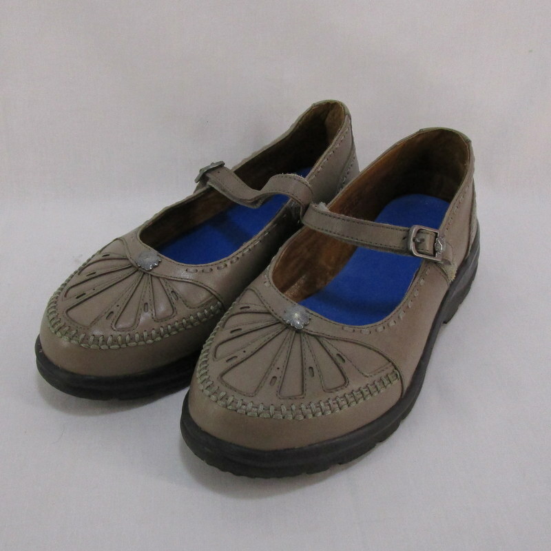 Womens 8W Dr Comfort Paradise Mary Jane Leather Shoes Gem