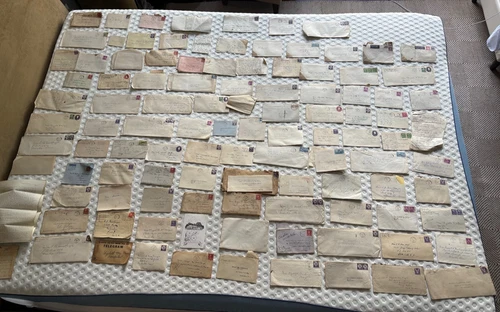 RARE Collection 108 unique letters from 1920-60 about family work travel & life