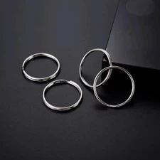 100PCS Key Rings Bulk, Split Key Rings, Keychain Rings and Crafts 1 inch (25mm)