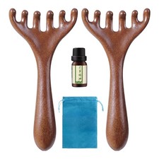 2X Meridians Massage Comb 6Claw Scalp Massager Body Gua Sha Tools Head Massager