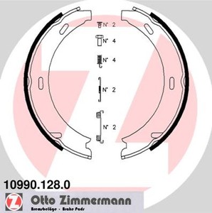ZIMMERMANN Bremsbackensatz Feststellbremse 109901280 für Mercedes-benz