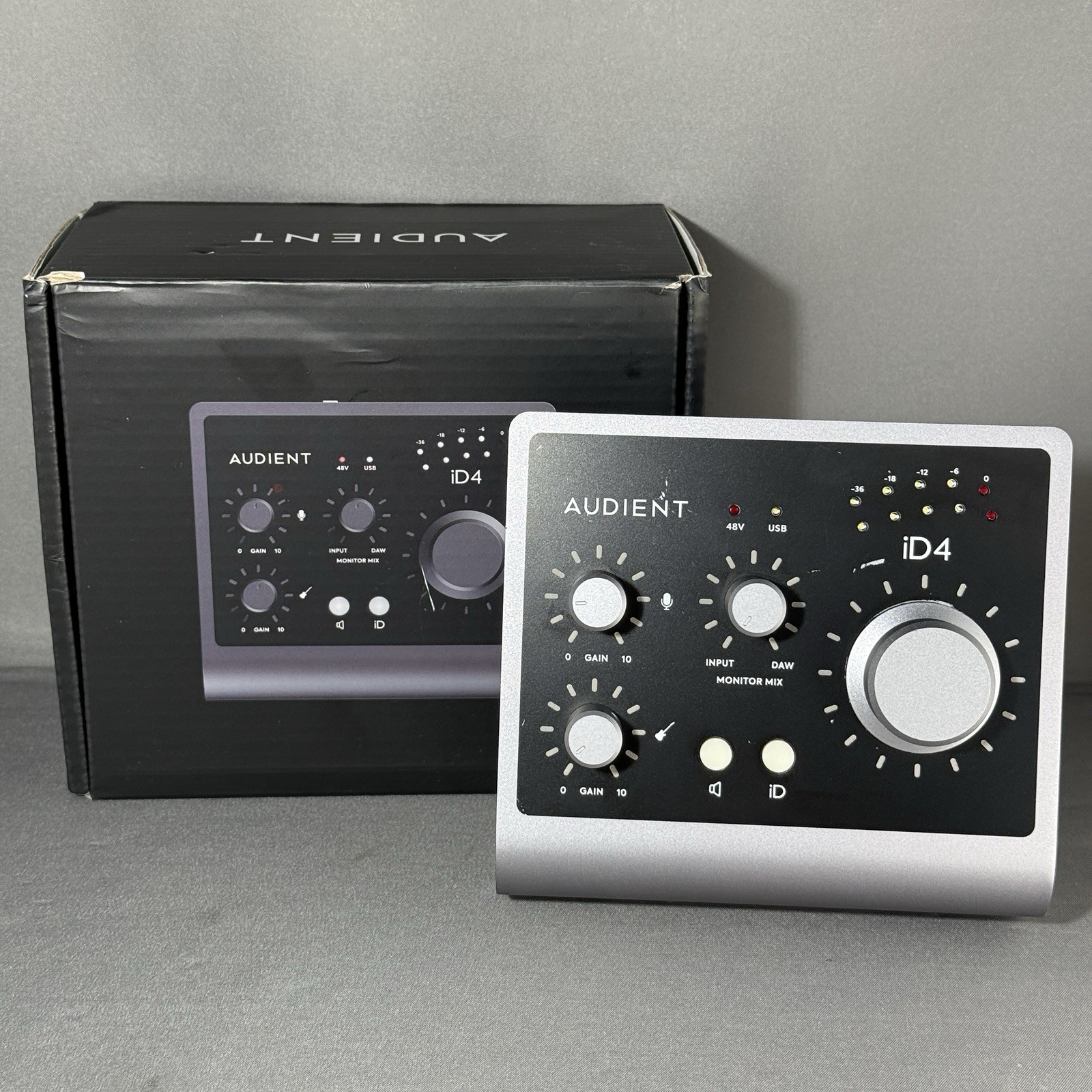 Audient ID-4 MKII Premium 1 Channel USB Audio Interface Tested Working