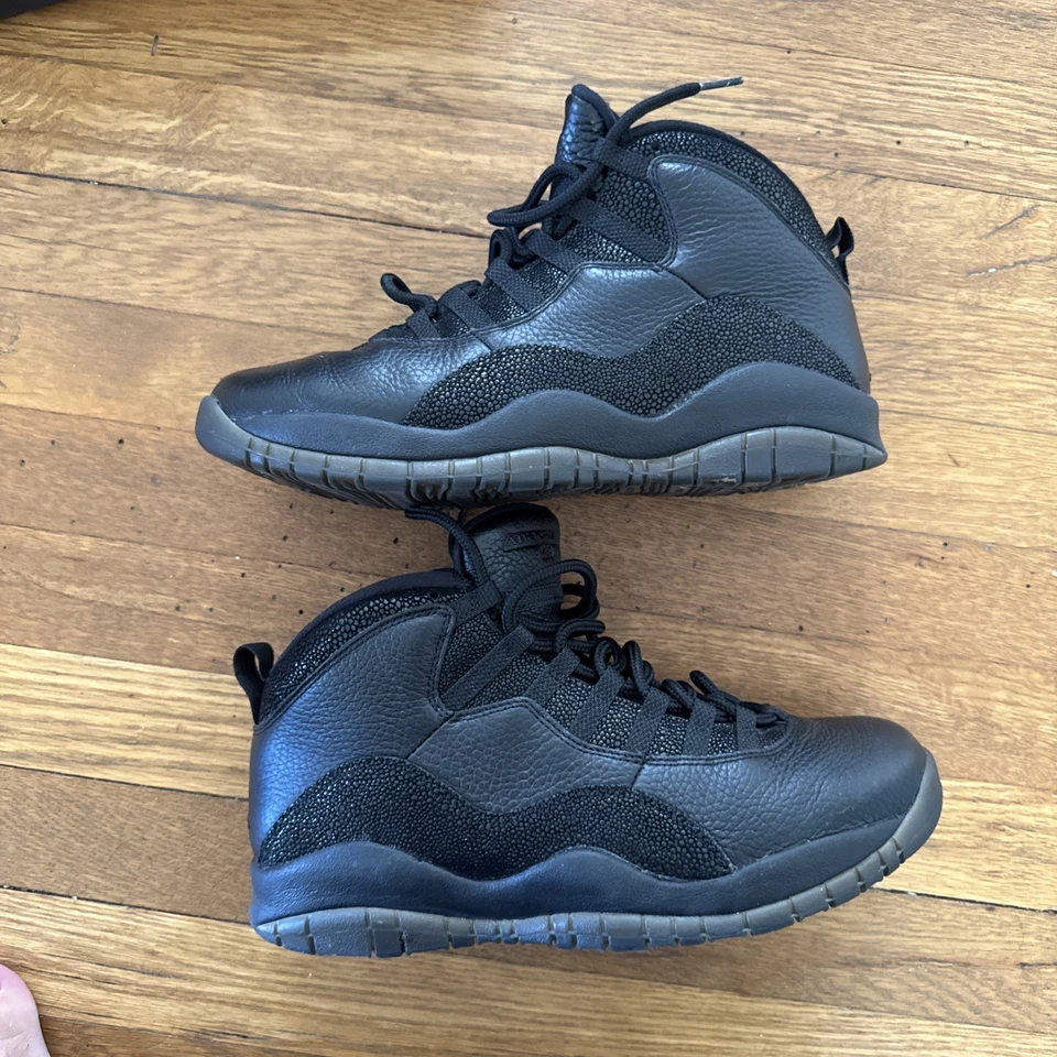 Nike Air Jordan Retro 10 OVO Negro 2016 Talla 10 Auténtico Usado Drake Raro Foto 2 de 4
