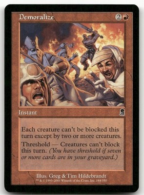 Demoralize #184 (NM) Odyssey ODY Magic MTG