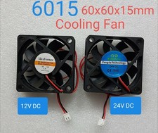 6015 FAN 6cm MINI SQUARE BRUSHLESS COOLING FAN 60mmX60mmX15mm 12V 24V DC