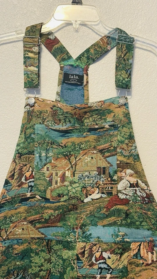 Одетый в LALA гобелен цветной комбинезон большой L новый без ярлыков - Изображение 2 из 4