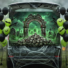 Halloween Trunk or Treat Car Decorations Kit Cemetry Party Supplies