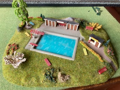 Faller Vollmer Kibri ??   Schwimmbad Diorama Spur HO