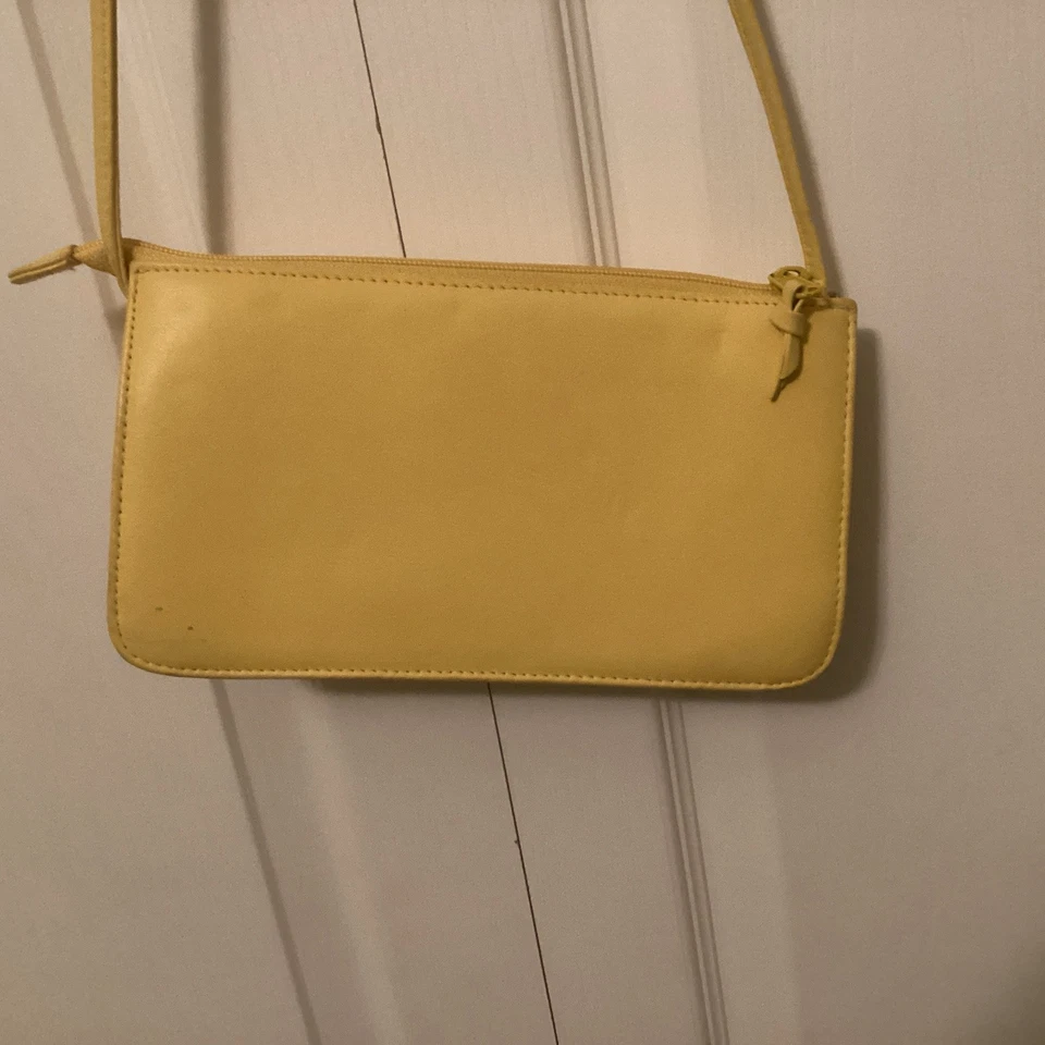 Bolso de Hombro Giani Bernini Cuero Genuino Negro Blanco Amythest Rayas Cartera  Foto 2 de 4