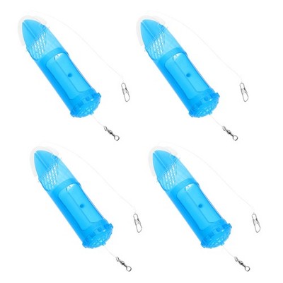 4 Pcs Fishing Bait Cage Holder Lure Feeder Coarse Clip on Swivel