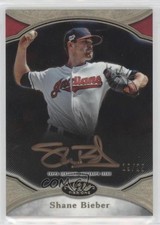 2020 Topps Tier One Prime Performers Bronze Ink 13/25 Shane Bieber Auto 0a4s