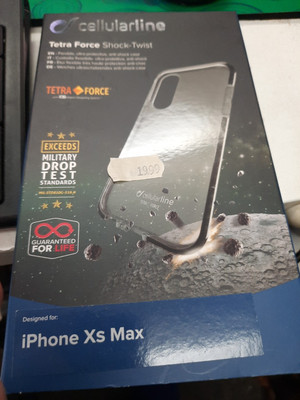 Cellularline Tetra Force Shock-Twist Cover Case Transparent Für Iphone XS Max