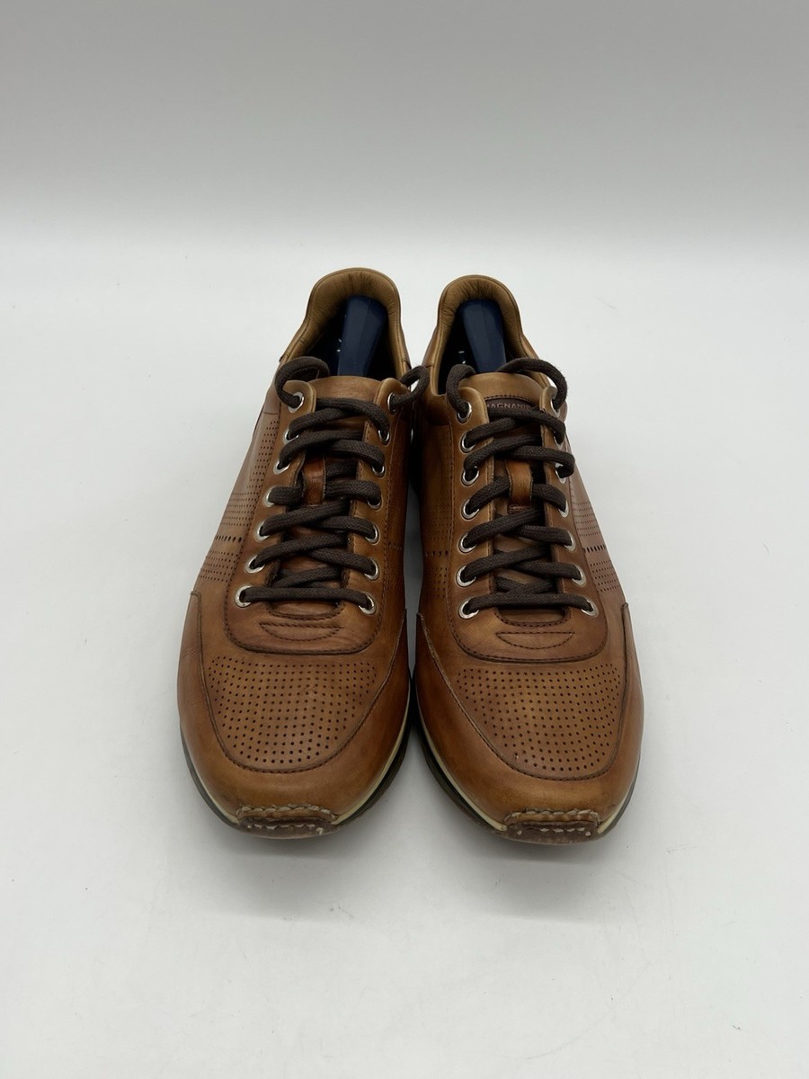 Magnanni Cristian Christian Gray Leather Casual Dress Sneaker Shoe Spain Men 13 Magnanni men sneakers leather - Gem main image 2