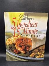 Weight Watchers 5 Ingredient 15 Minute Cookbook Hardcover 2002 Healthy Fast Reci
