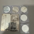 APMEX & SILVERTOWNE 10 TROY OZ  FINE SILVER BARS + 5 Oz Silver Rounds Variety