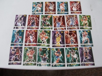 1995-96 Skybox Premium Electrified Complete Set Jordan, Shaq, Barkley, 22 Cards