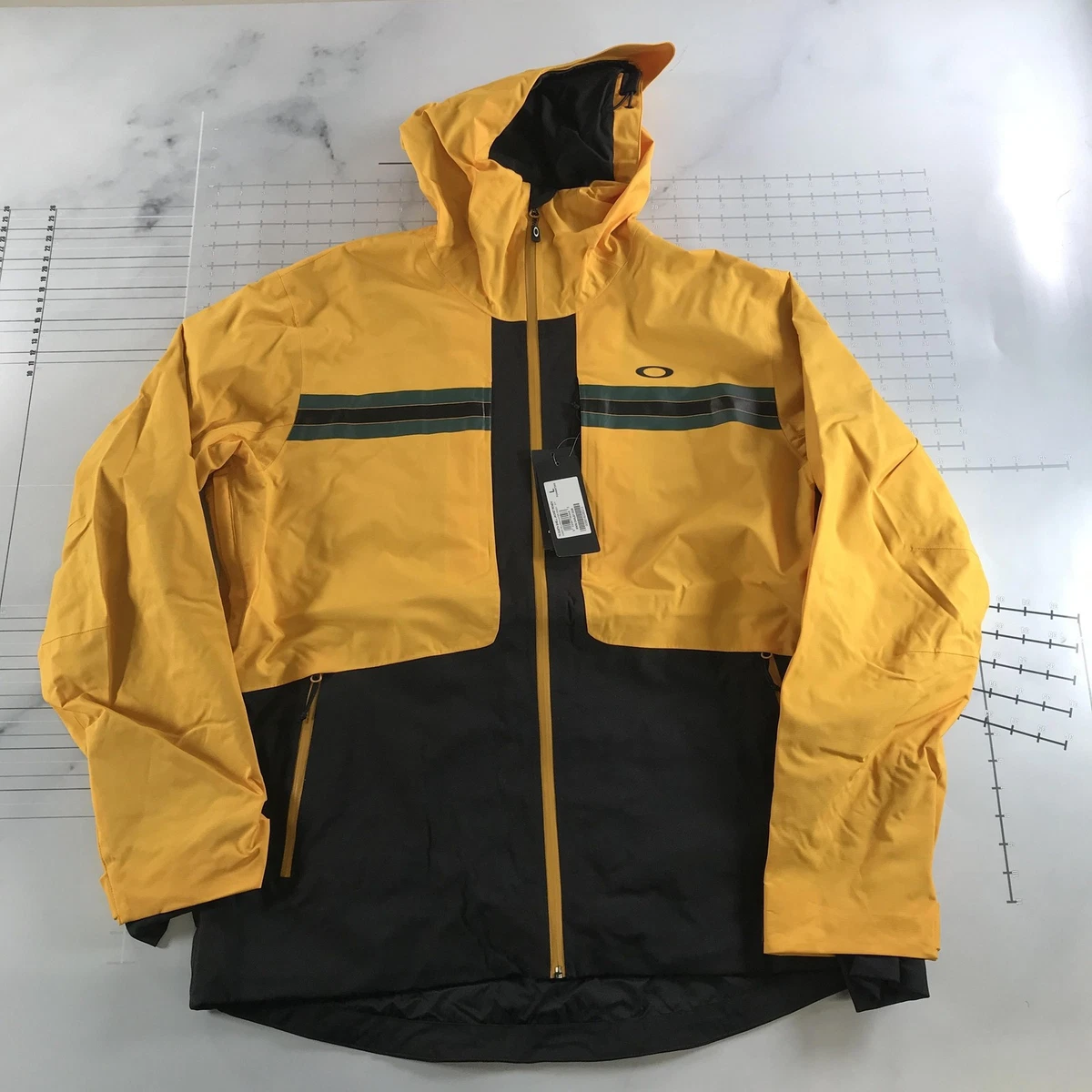 Oakley Jacket Mens Large Yellow TC Earth Shell Renew FN Dry 20K
