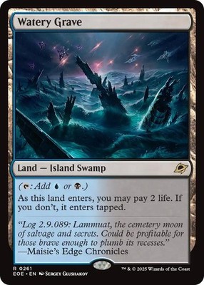 1x Watery Grave - Edge of Eternities - NM  -  MTG