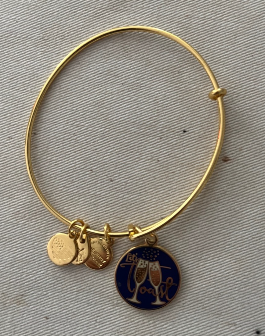 Alex and Ani Expandable Bangle, Let's Toast