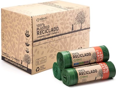 Recycled garbage bags 30L 480pcs home use relief