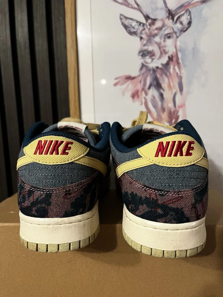 Size UK 9 - Nike Dunk Low Lemon Wash Community Garden, photo 3 of 5