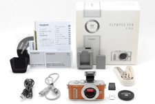   N MINT  BOXED S/C 1699  Olympus Pen E-PL8 Brown Digital Camera Body