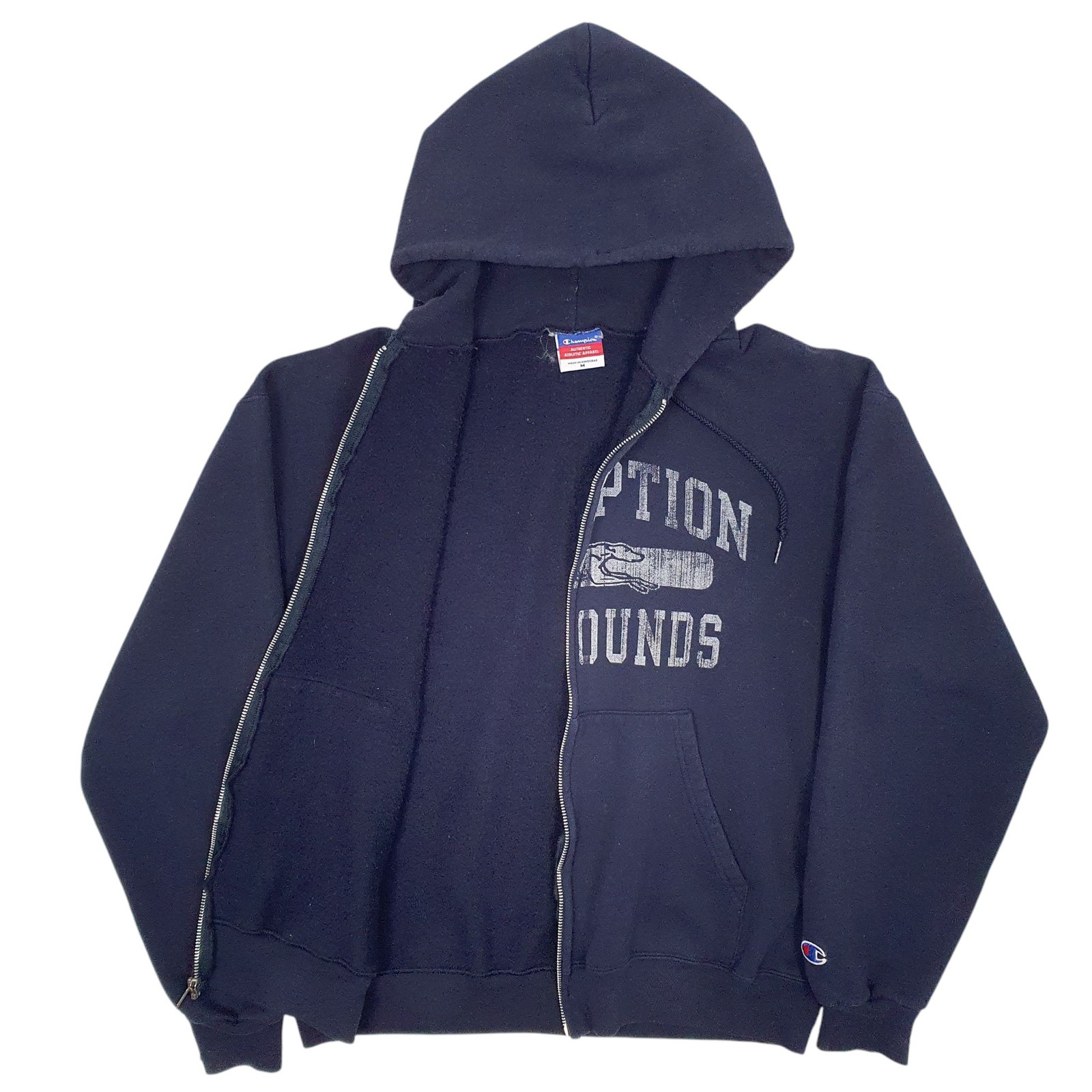 CHAMPION Full Zip Cotton Blend Jumper Sweatshirt Mens M image 2