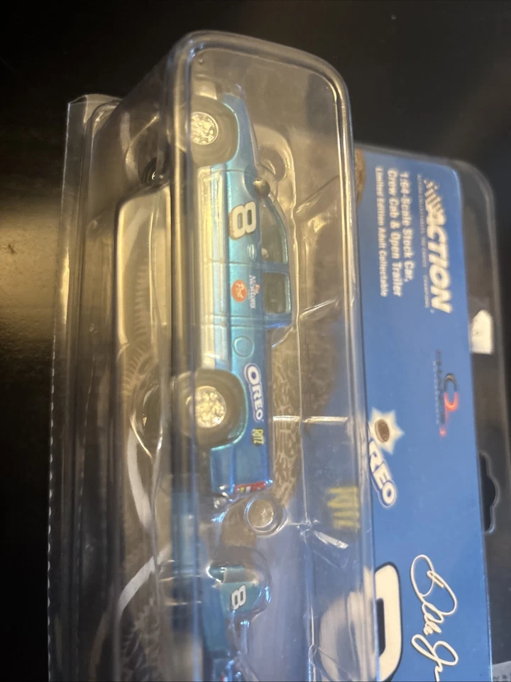 Dale Earnhardt Jr #8 Oreo/Ritz 2004 Race Car Limited & Trailer set NOS - Image 2 of 4