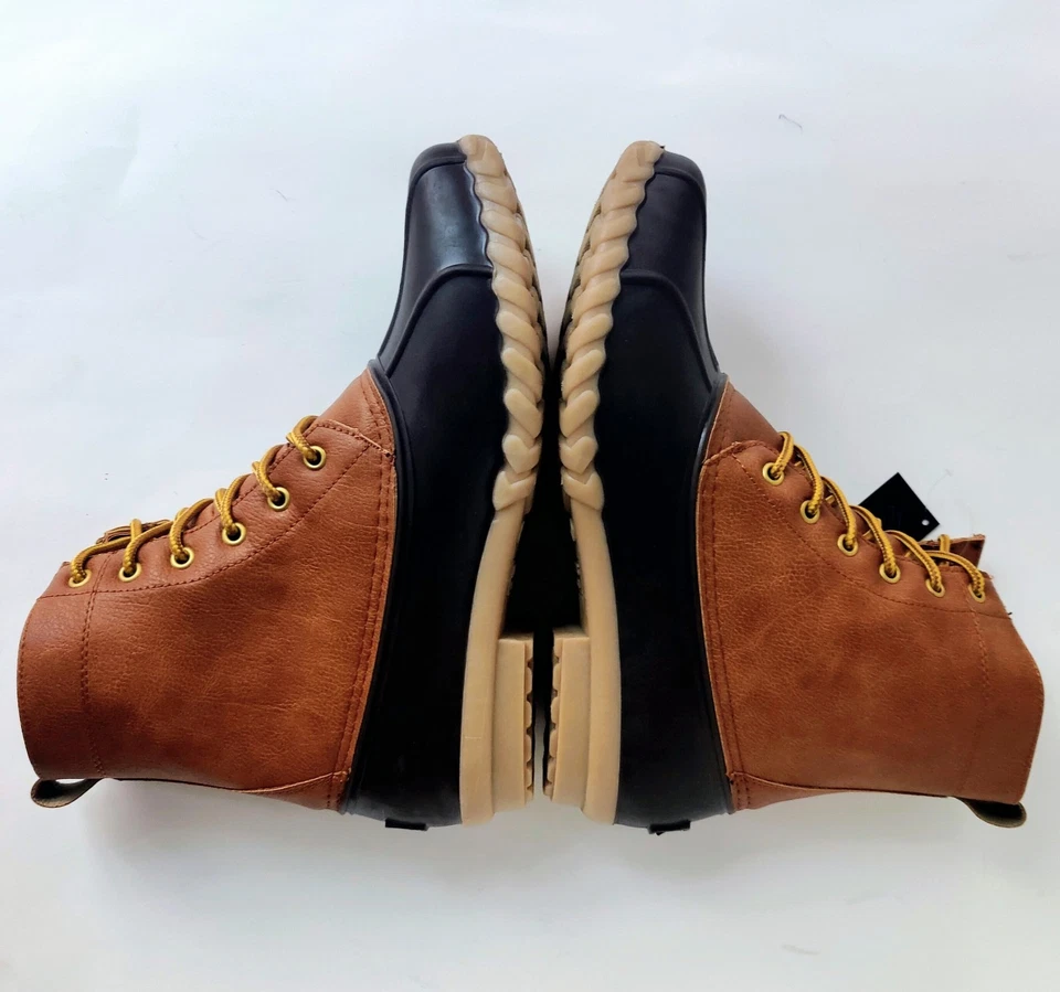 LONDON FOG Seth утка ботинки 10 коньяк коричневый дождь/снег мужчин новый в коробке - Изображение 4 из 4