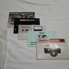 Pentax ME Super instruction Manual/ Guarantee Card/ AF 160 / Brochures