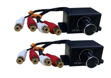 2 Pack Universal Car Amplifier Bass RCA Level Volume Control Knob AALC LC-1