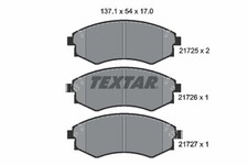 TEXTAR 2172501 Set pastiglie freno, freno a disco per DAEWOO,FERRARI,HAFEI,HYUNDAI,HYUNDA