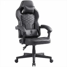 Gaming Chair Ergonomic Reclining High Back Computer Chair w/ Cushion