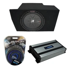 05-14 Ford Mustang Coupe Kicker CompR CWR10 Single 10" Sub Box & HA-A800.1 Amp