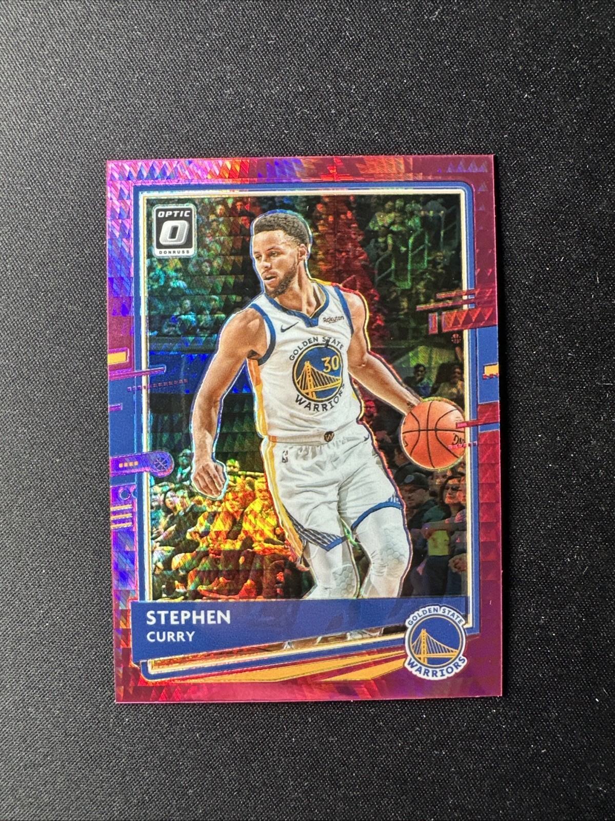 2020-21 Panini Donruss Optic Stephen Curry #17 Pink Hyper Prizm Warriors