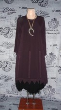 NOOK verrückte Tunika Kleid Überwurf Raffun...