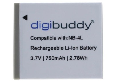 750mAh Akku für Canon NB-4L Canon Digital Ixus 100 115 120 130 IS 220 230 255 HS