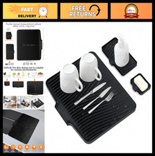 Extra Large Silicone Dish Drying Mat, Non-Slip Drain Pad, Heat Resistant, 15.8"x