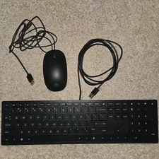 HP Wired Keyboard and Mouse Combo Kit US Open Box Unused