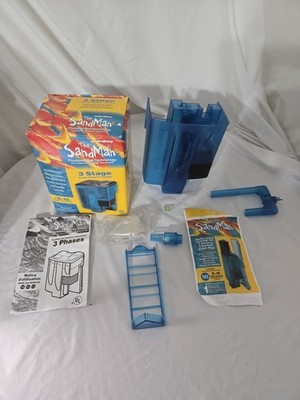 The Sand Man 3 Stage Power Filtration System- Fish Aquarium Filter 5-15 Gal.