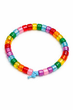 Handmade Kids Beaded Stretch Bracelets  Colorful Girls Friendship Jewelry